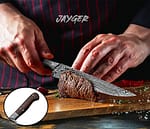 Damascus Steel Steak Knives Set